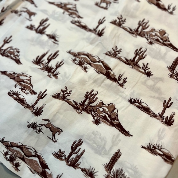 Mango Button Down Western Print Shirt MNG - Size XS - Picture 11 of 15